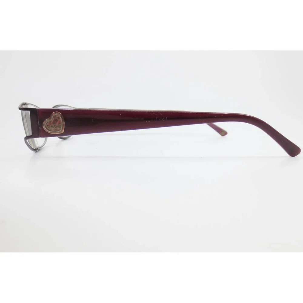 Bebe BB216 Amethyst Purple Oval Eyeglass Frames 52-17-135 Heart Logo